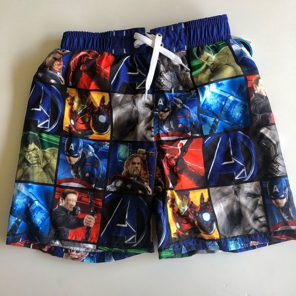 Marvel Avengers Swimsuit Trunks Age of Ultron New XS - Picture 1 of 2